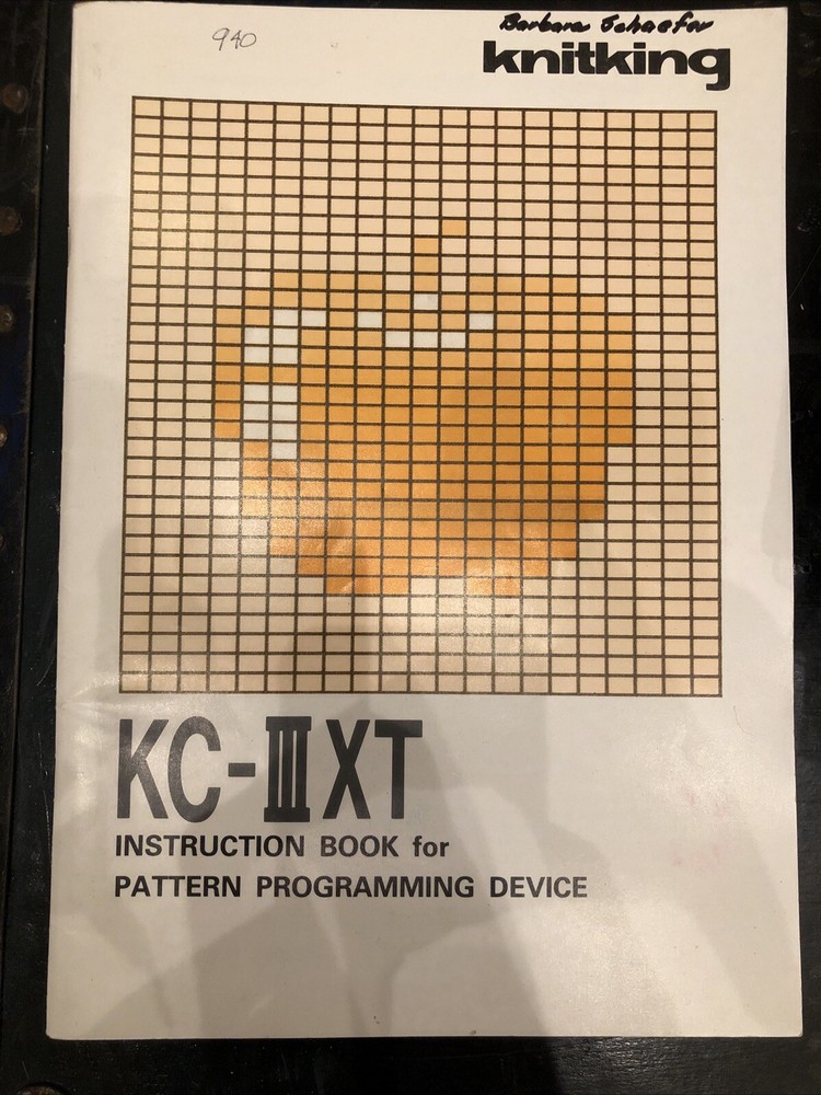 KC-IXT INSTRUCTION for PATTERN PROGRAMMING DEVICE BOOK