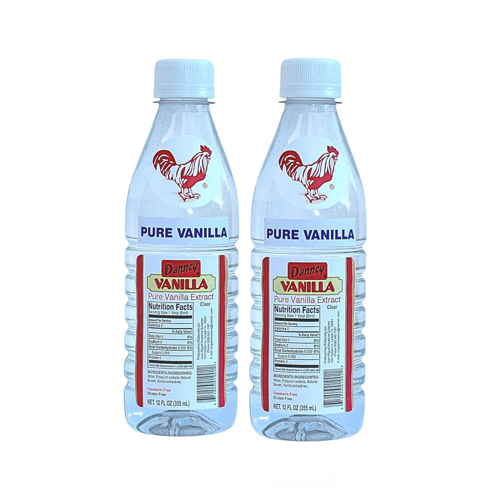 Vanilla Clear 12 Fl Oz (355 Ml) 2 Pack – Authentic Mexican Vanilla Flavor