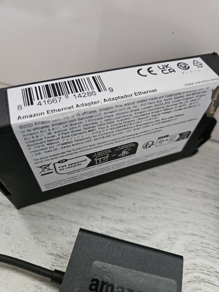 2 New Amazon Ethernet Adapters for Fire TV Devices Open Box *Below Retail