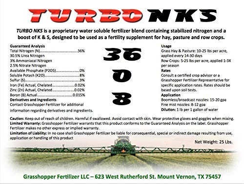 Grasshopper 36-0-8 Foliar Fertilizer
