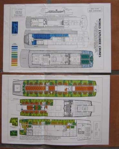 UNIVERSE (World Explorer) Color coded DECK PLAN