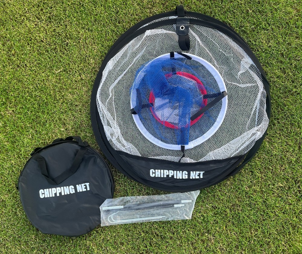 Golf Chipping Net With Hitting Mat Practice Set Pop-Up Target Training Gift