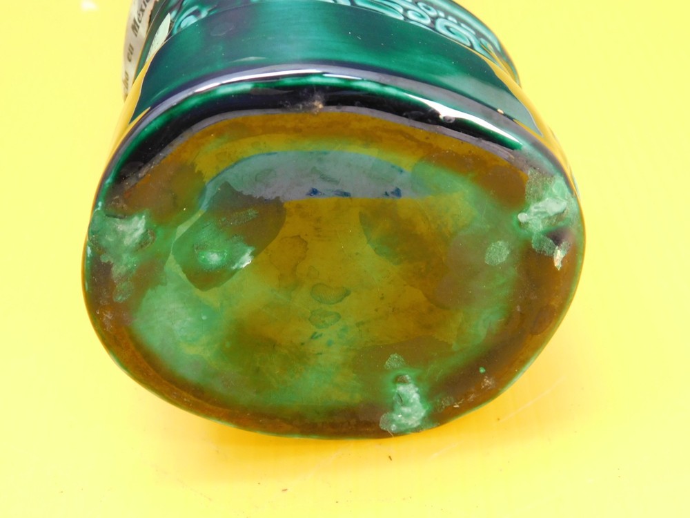 Vintage Kahlua Aztec ,Mayan, Tiki, Ceramic Bottle/ Decanter, Empty, 11.5"