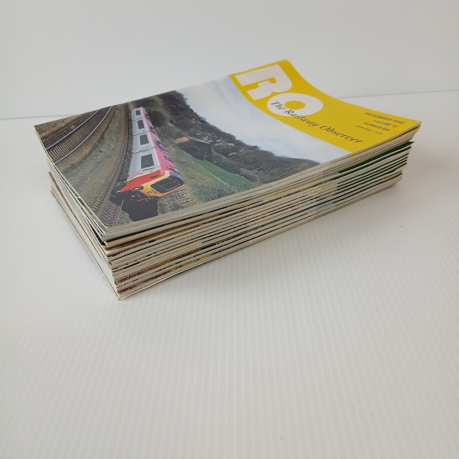 The Railway Observer Magazines 2000 Vol 70 Full Year + Index & 2002 (5) Issues