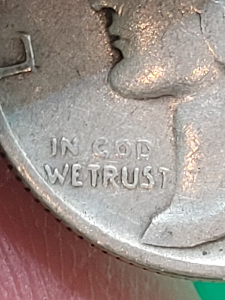 1943 Dime With Error "In Cod We Trust"