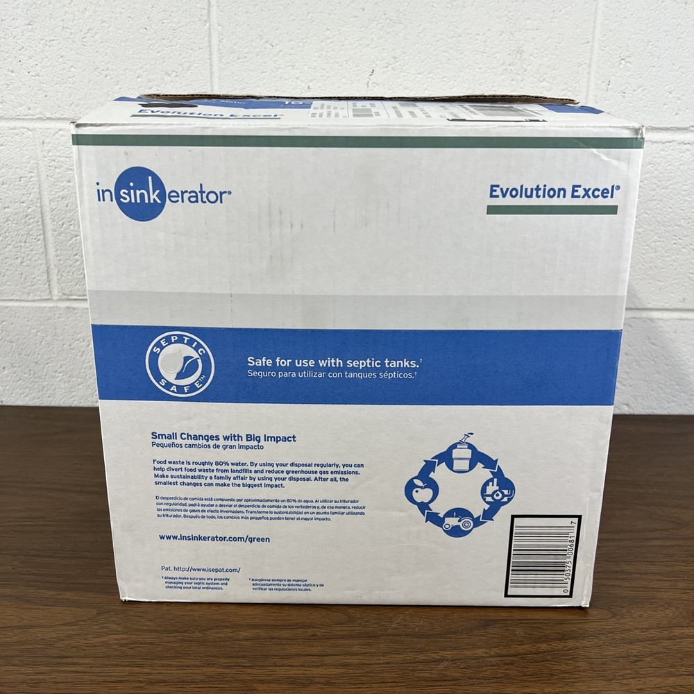 InSinkErator Evolution Excel 1.0 HP Quite Series Food Waste Garbage Disposal