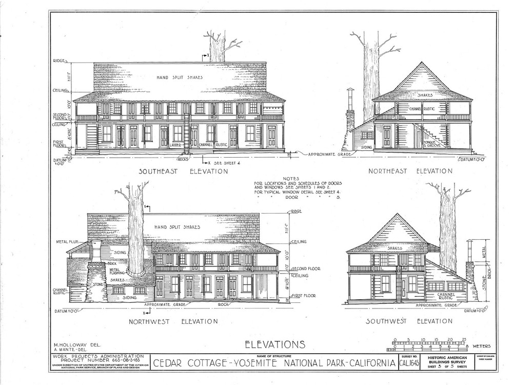 Craftsman Style Mountain Lodge, architectural prints, flexible floor plan