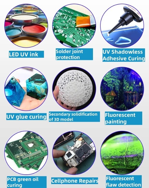 Conveyor belt dedicated UV curing lamp light belt timing function PLC control