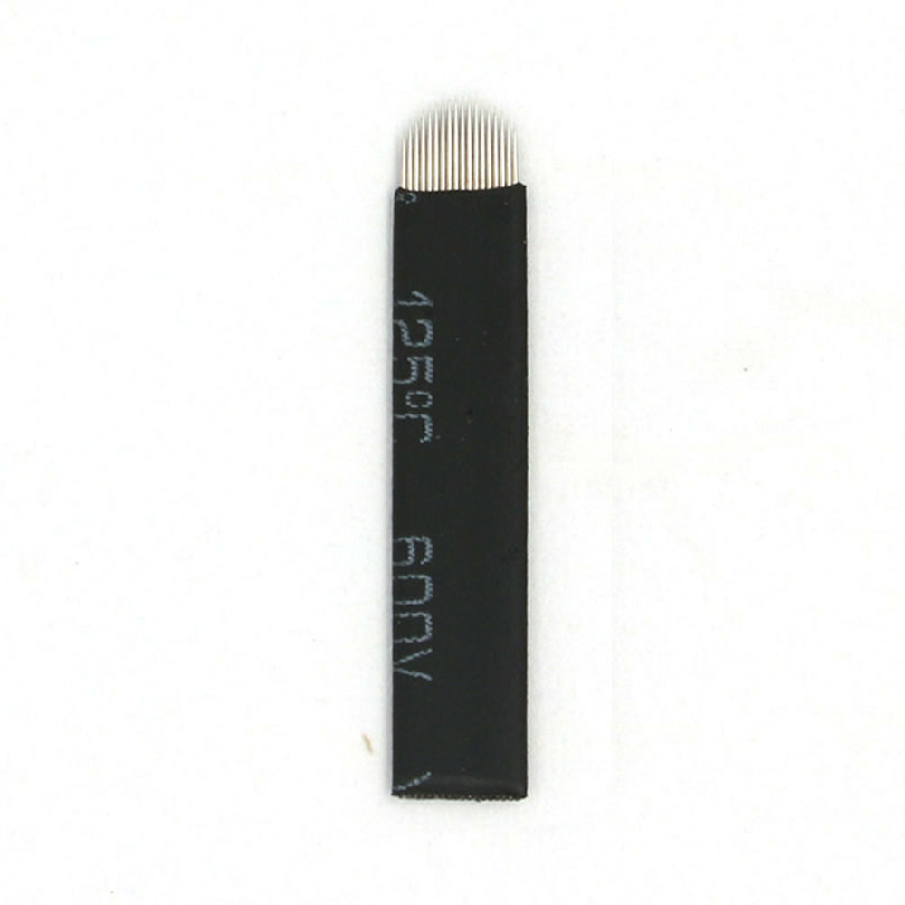 Microblading 18 U Shape Needles Permanent Manual Tattoo Eyebrow Embroidery Blade
