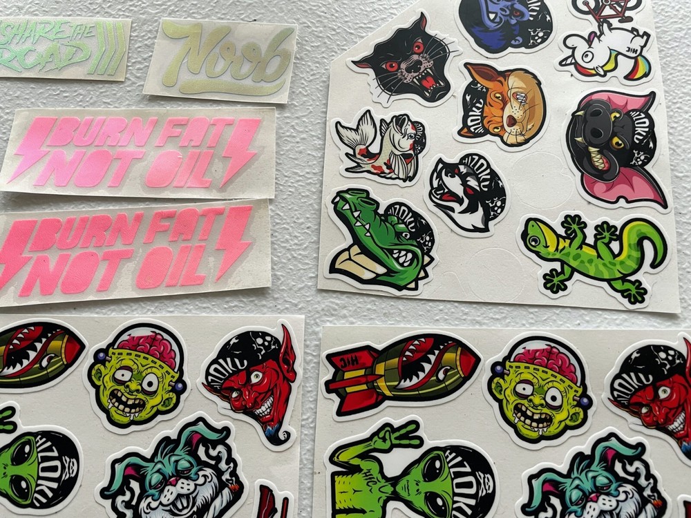 Hizoku Cycles Vinyl Stickers Pack 70+