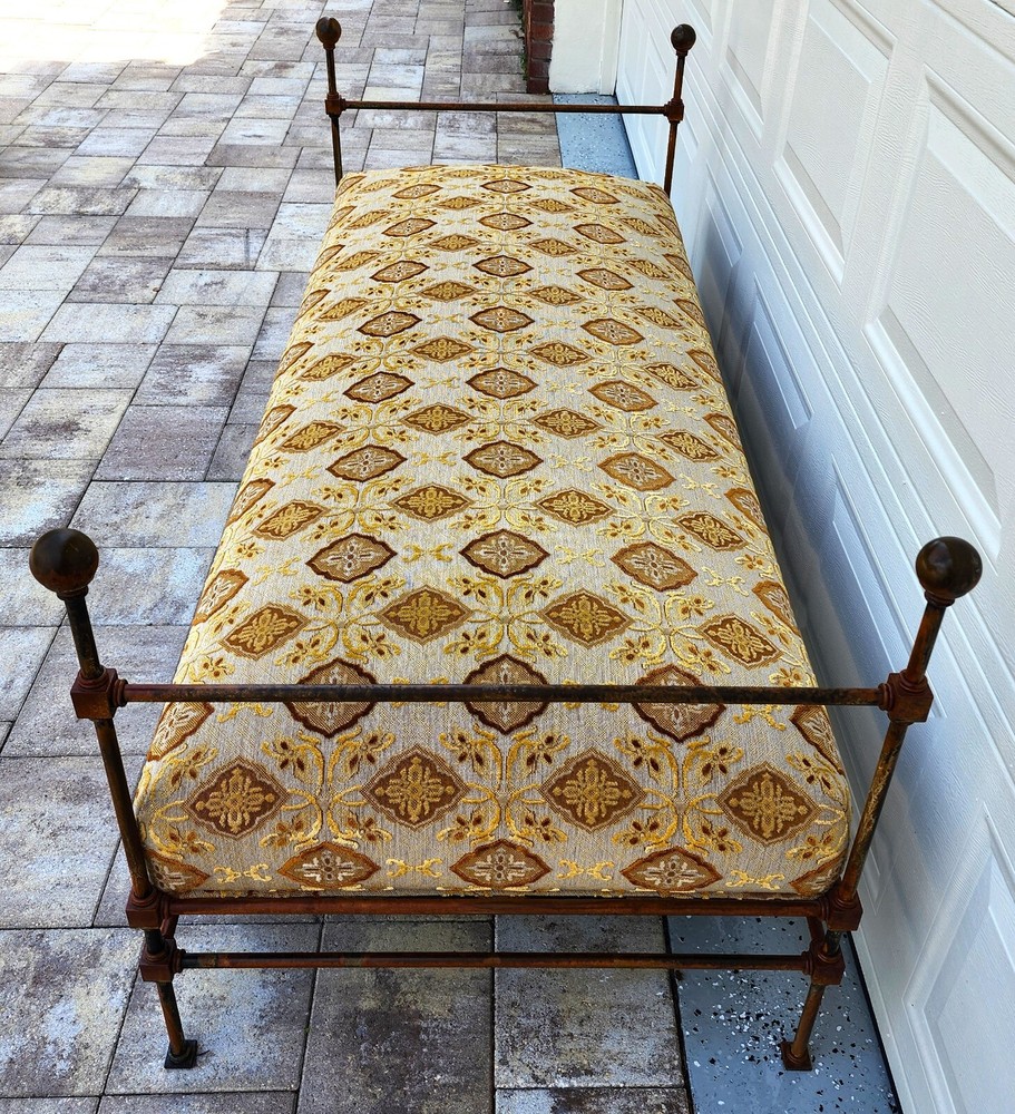 Antique Iron Daybed Bench
