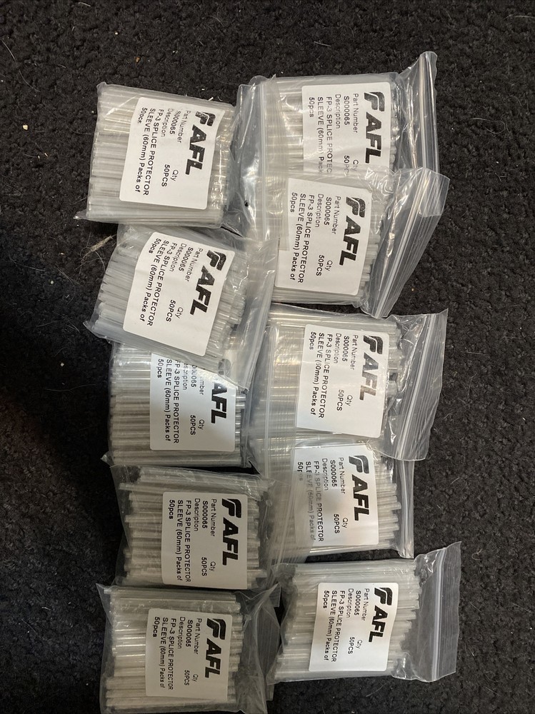 AFL FP-3 Splice Protector Sleeve 60mm 500 pieces.