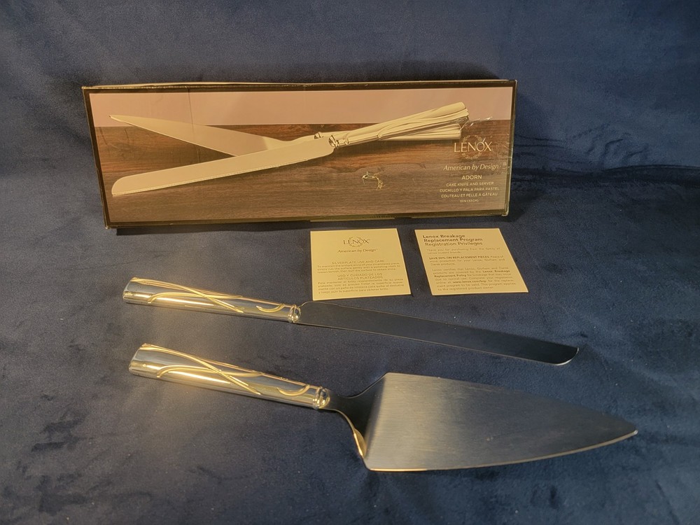 Lenox Cake And Server Set. Adorn