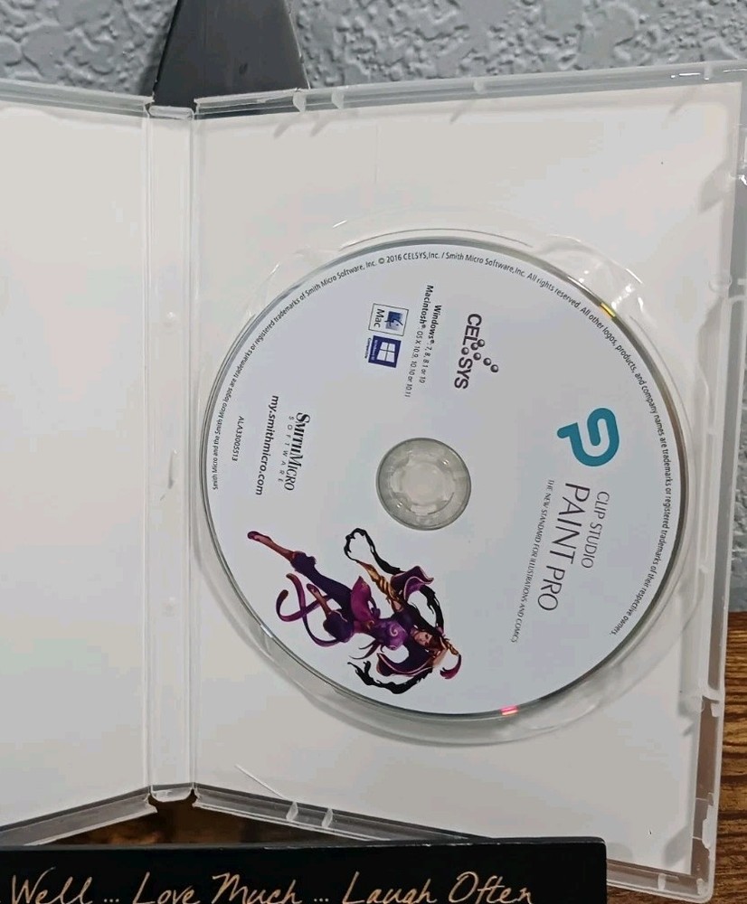 Clip Studio Paint Pro Full Version CD (Smith Micro/Celsys) No Serial Number