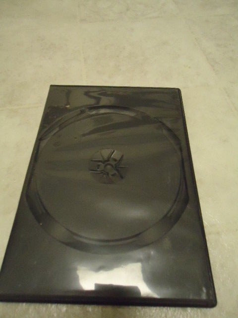 Black 1 Disc Clear View CD/DVD Book Style Storage Holder Replacement Box