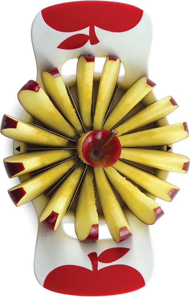 Norpro Grip-EZ Fruit Wedger with Push Plate, 16 Sections