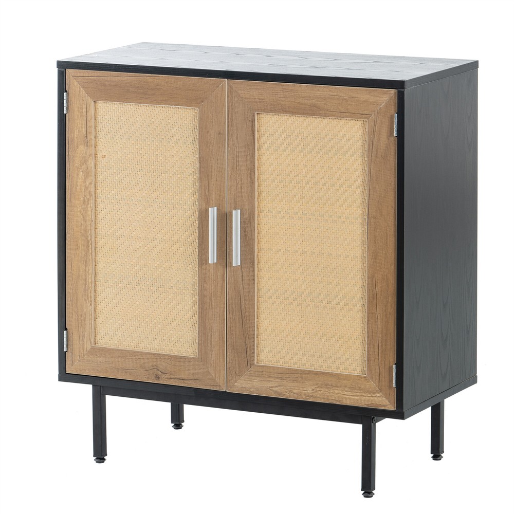 Rattan Cabinet Sideboard Buffet Storage Cabinets Accent Cupboards for Kitchen