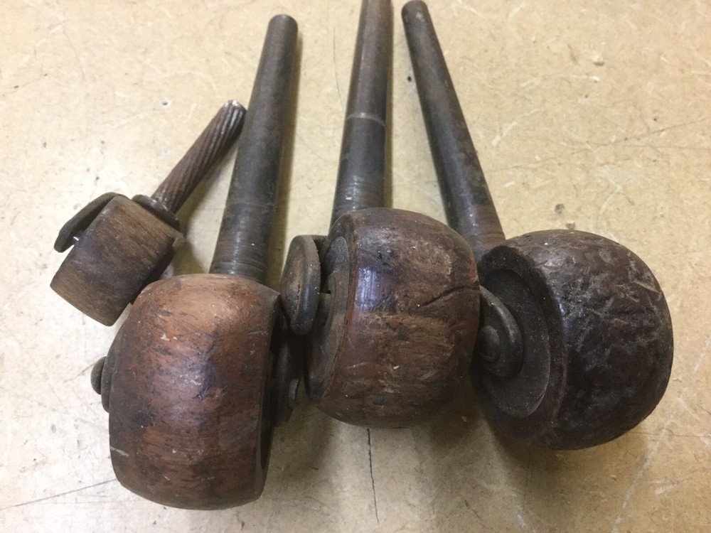 Vintage Wood Caster Wheels