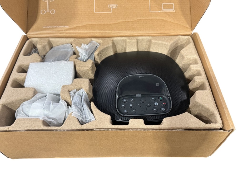 Logitech Group + Expansion Microphones Video Conferencing System Bundle