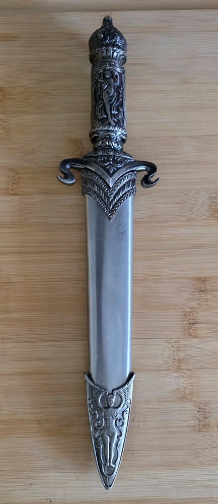 Goddess Athame 13 Inch Dagger Pewter Shearh