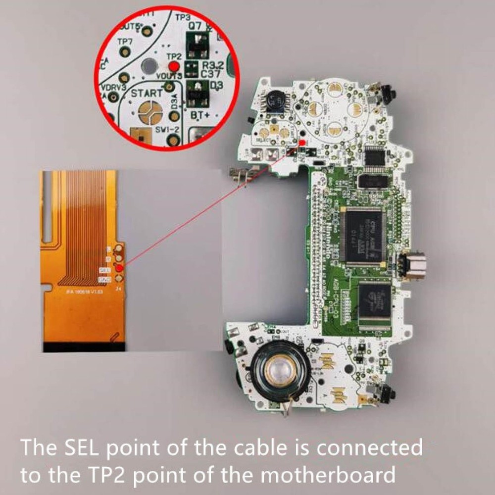 8-Level High light IPS LCD Screen Backlight Kit For Game Boy Advance GBA NGBA
