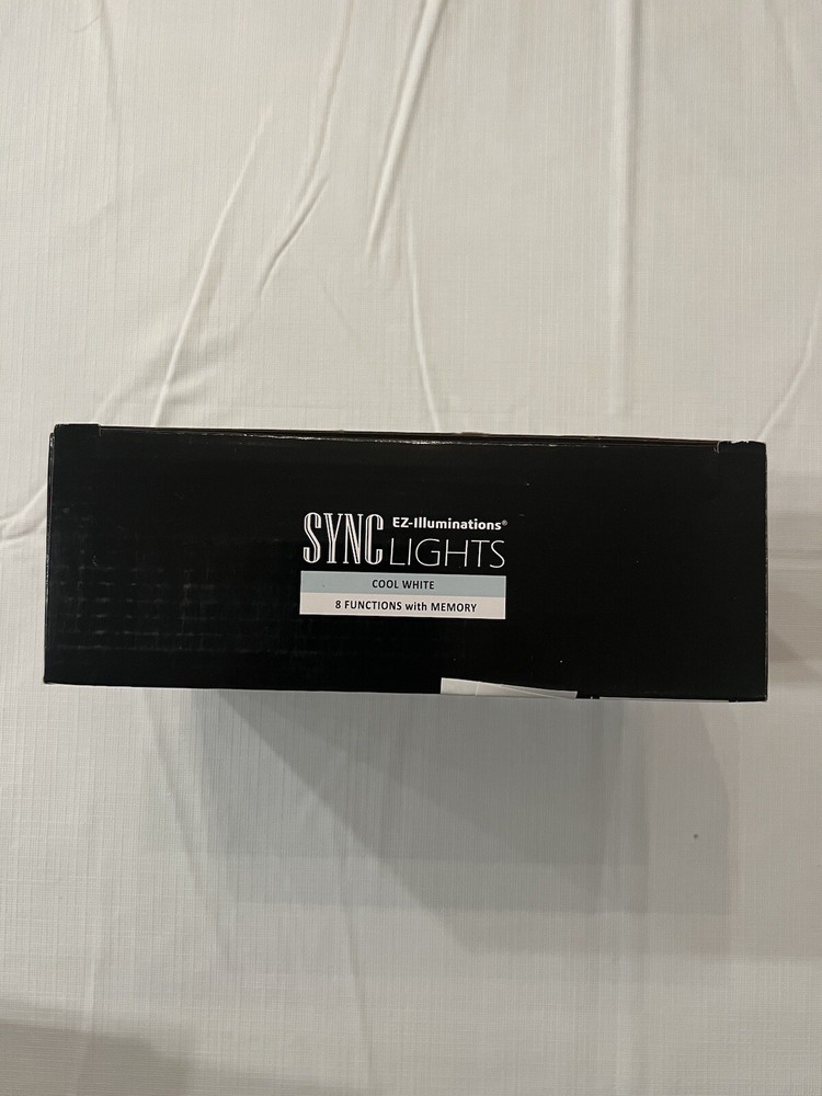 EZ-Illuminations Sync Lights 100 CT LED Mini String Cool White Memory Christmas