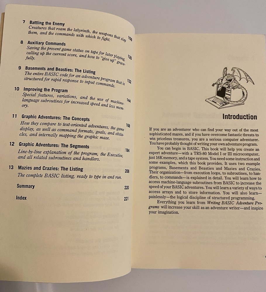 Vintage Basic Adventure Programs For The TRS-80 Computer Games Programming Book