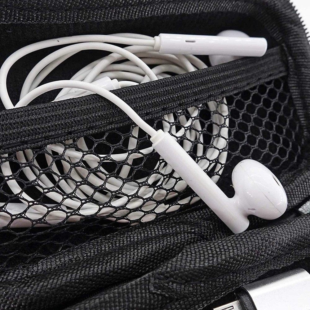 USB Flash Drive Case Bag, EVA Shockproof, Pressure Proof and Waterproof Black