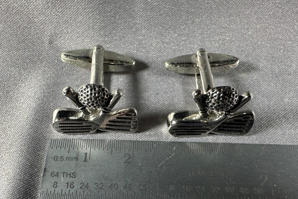 2 sets of Golf themed cufflinks