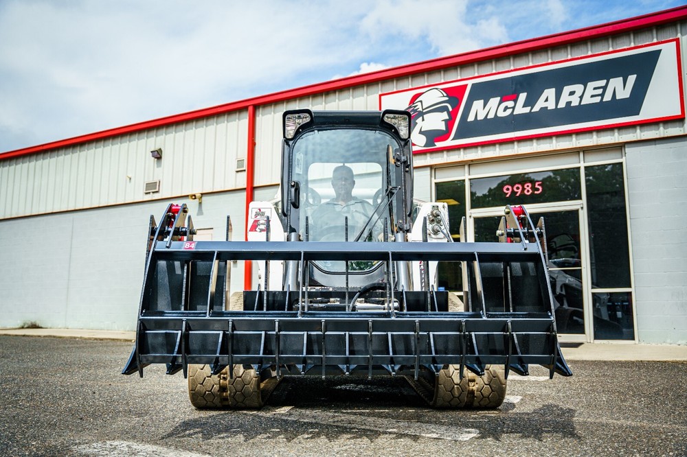 Root Rake Rock Grapple Attachment for Skid Steer/Track Loader 78" Wide