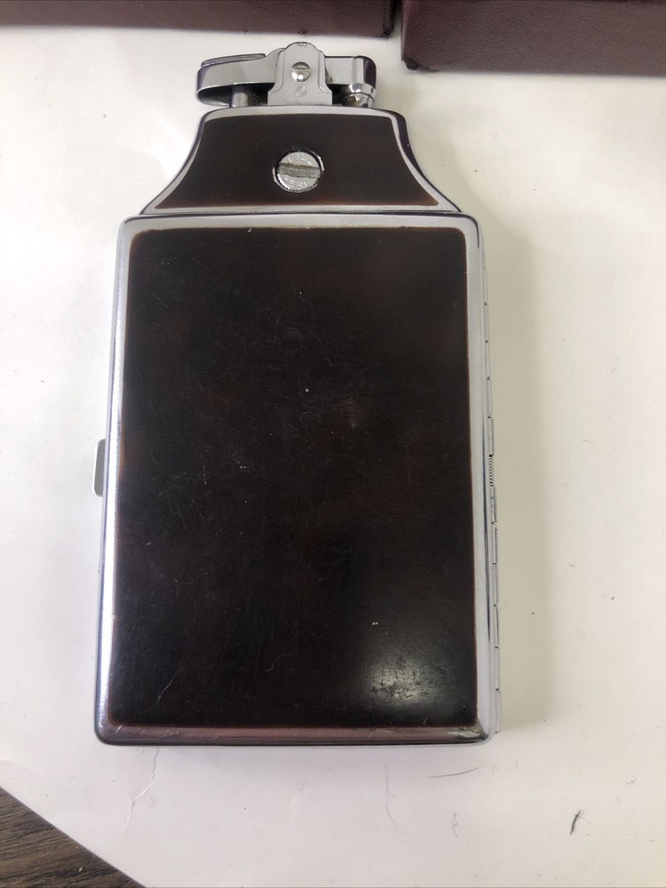 RONSON Mastercase Vintage Lighter And Cigarette Holder In Org Pkg
