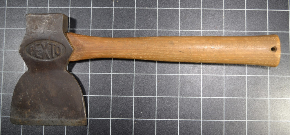 PEXTO - EMBOSSED LOGO - BROAD CAMP HATCHET - ALL ORIGINAL #2