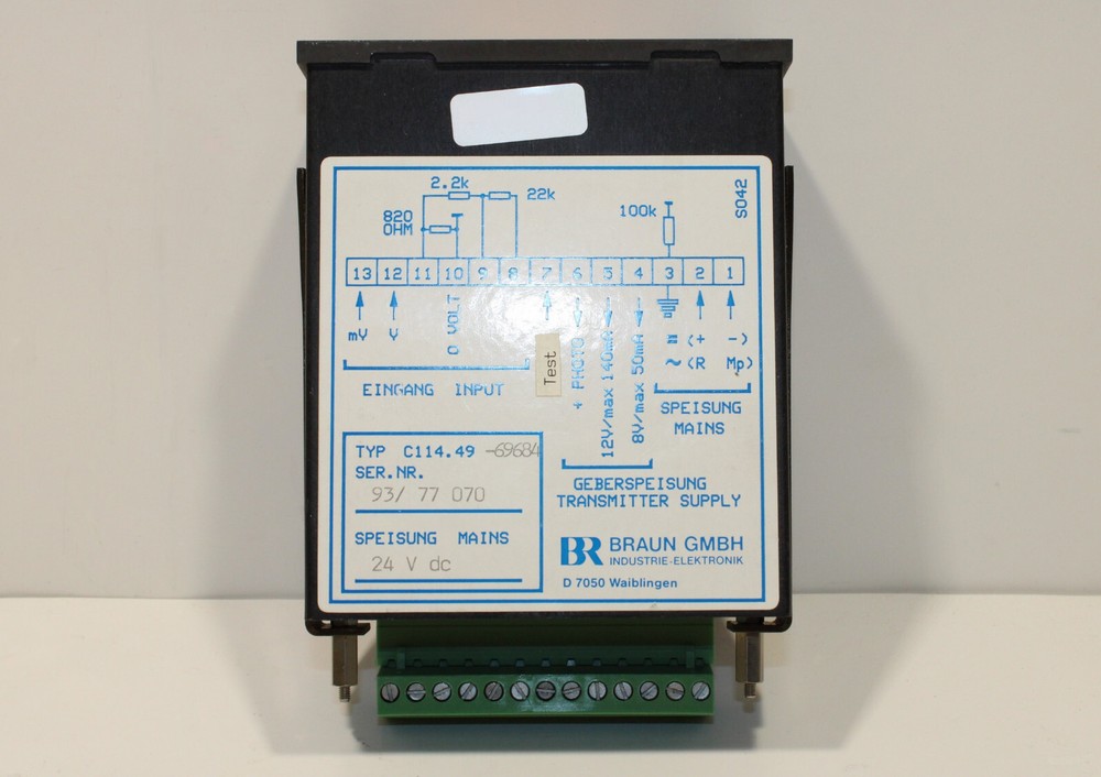 Braun C114.49-69684 Speed Indicator