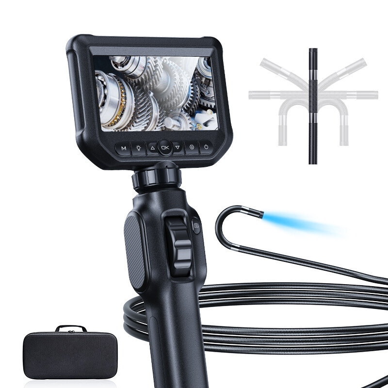 Two-Way Articulating Borescope Teslong Industrial Endoscope Inspection Camera