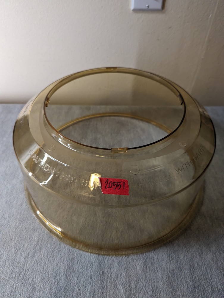 NUWAVE ELITE INFRARED OVEN MODEL 20551 AMBER PLASTIC DOME ONLY