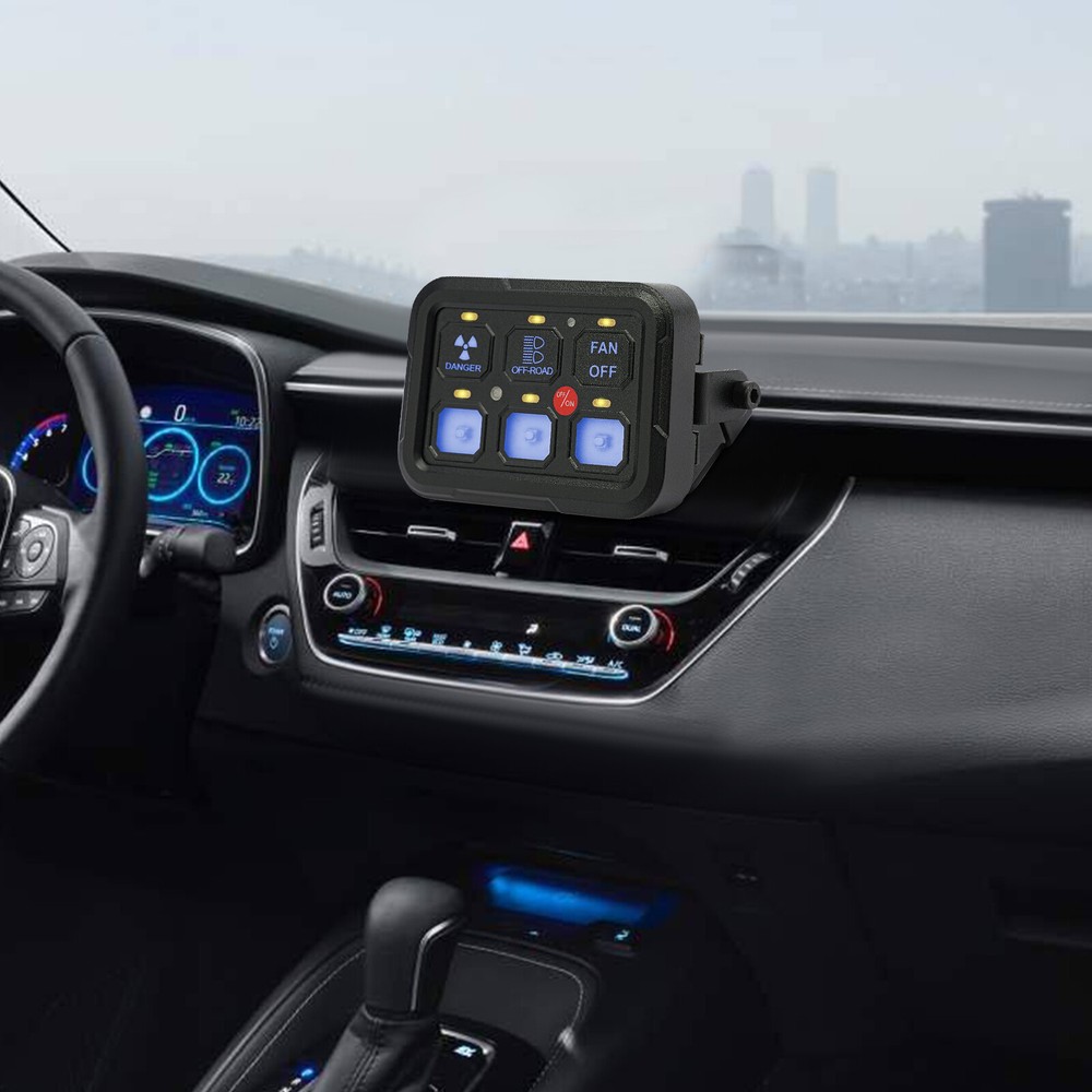 6 Gang Switch Panel for Yacht/RV Switch Panel 6 Gang Switch Panel DC12V～24V