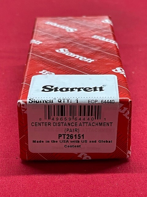 Starrett PT26151 Center Distance Attachment for Dial & Electronic Calipers