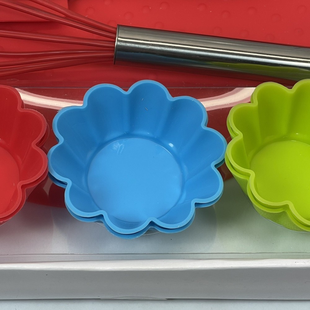 Silicone Cupcake Baking Set Essential Tools For Everyday Baking Kitchen 10 Piece