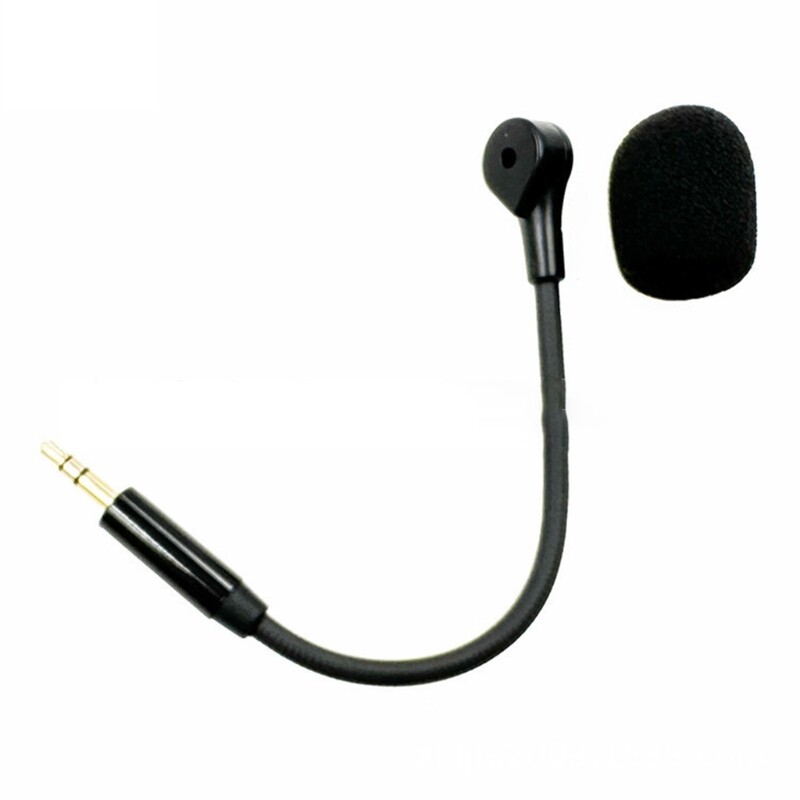 Replacement Microphone 3.5mm Gold Plate External Microphone for Game Headset PC