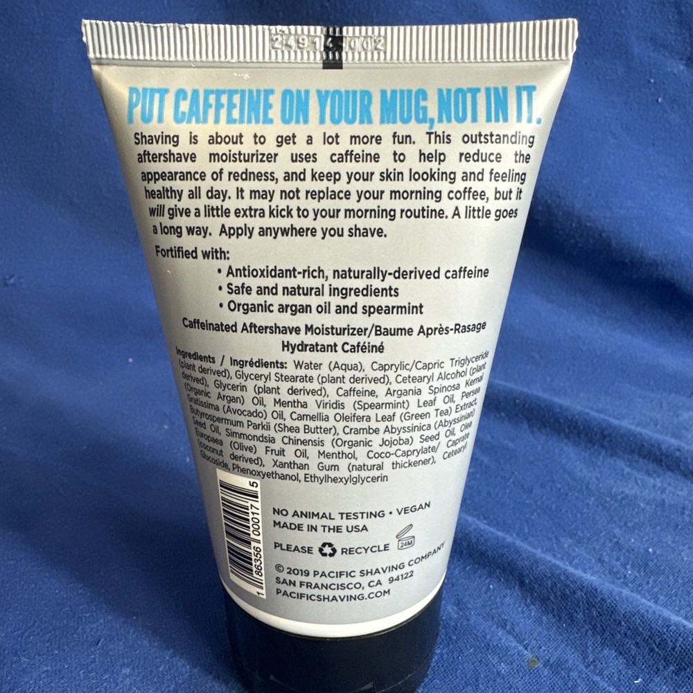 Pacific Shaving Company Caffeinated Aftershave - Can Help Reduce Redness