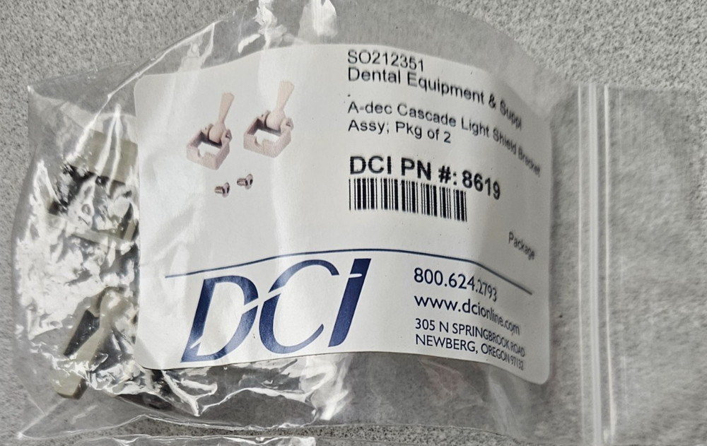 DCI #8619 Light Shield Bracket Assembly to Fit A-dec 6300 - 2 Per Pack