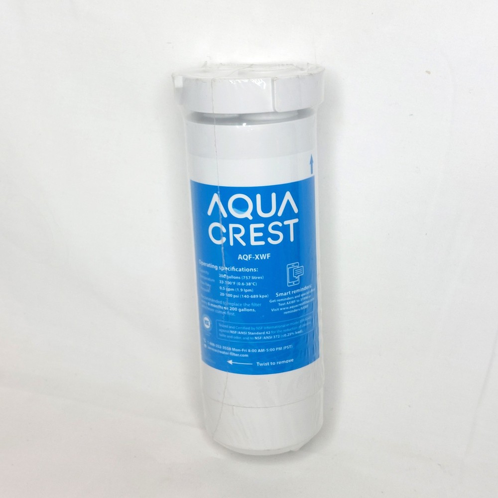 Aqua Crest QF-XWF Water Filter Refrigerator Model Replacement GE FilterLogic NEW