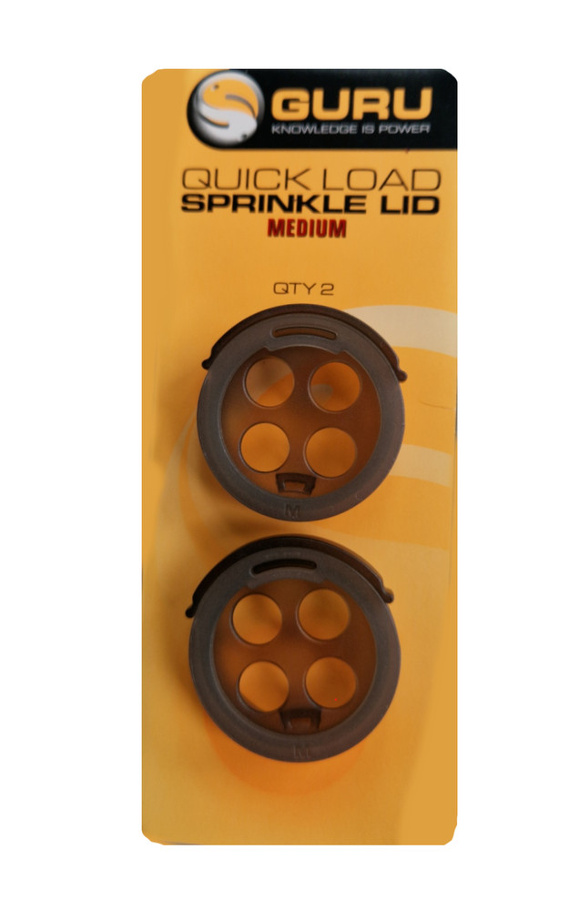 Guru Quickload Sprinkle Pot Lids Medium Large pole float feeder fast release