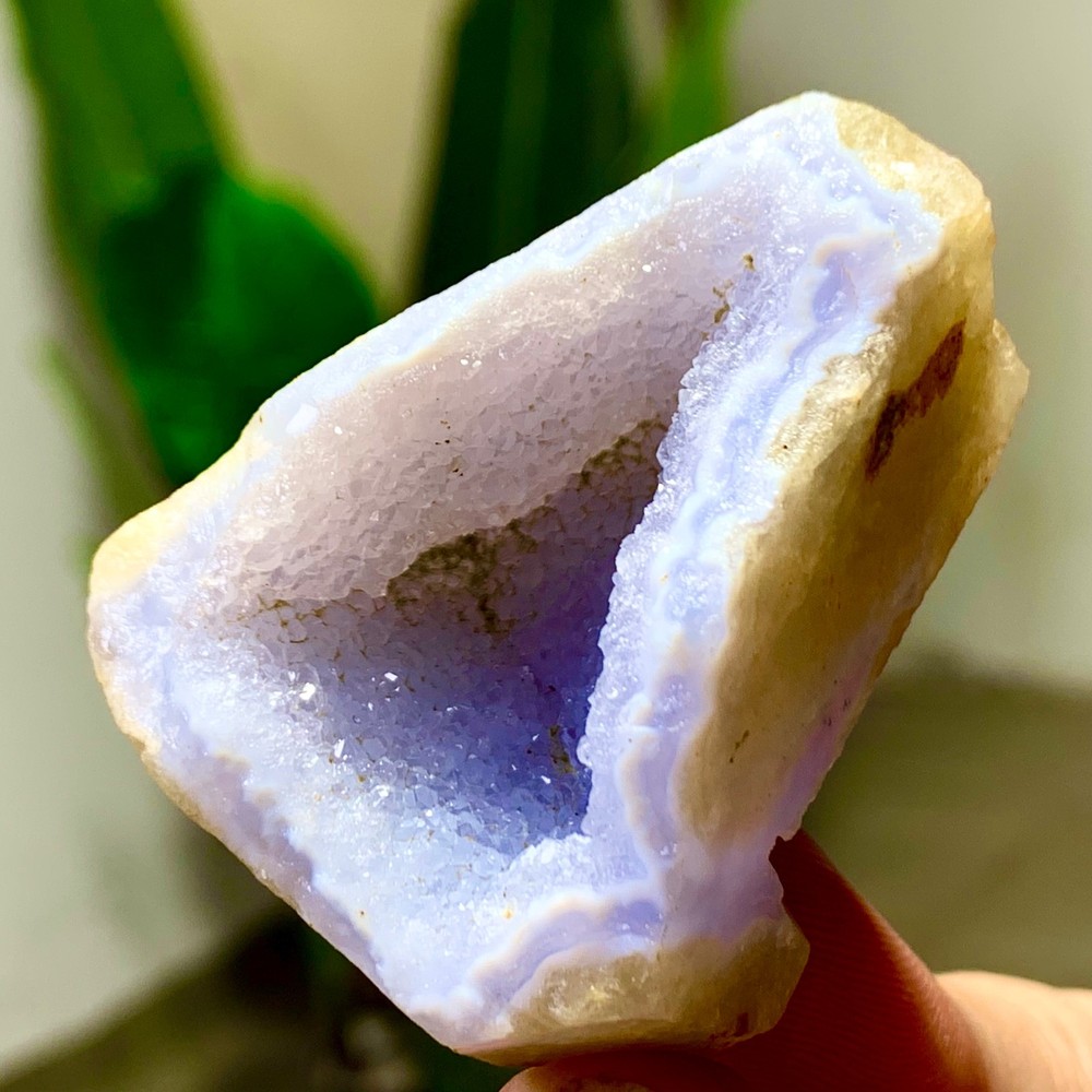53GNatural Blue striped agate Crystal Chunks piece form Mineral Specimens