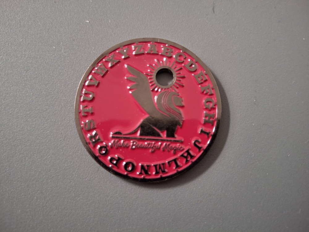 Jeff Copeland Decoder Coin (Copeland Coins) Dollar Size Coin Red