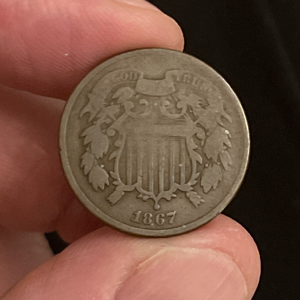 1867 Two Cent Piece 2C Better Grade US Two-Cent Piece Shield 2 Cents