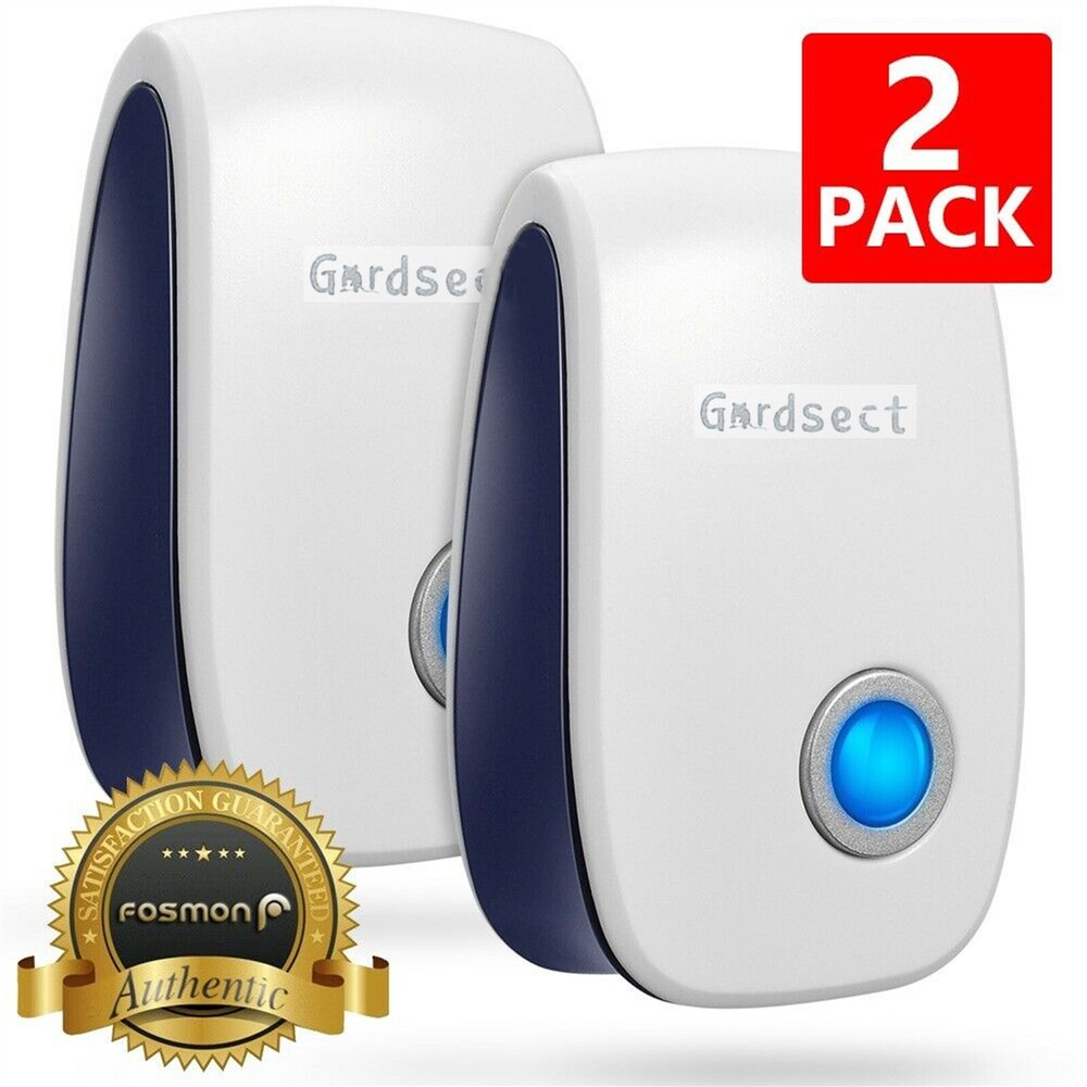 2x Ultrasonic Pest Repeller Electronic Plug In Control Repellent Reject Mice Bug