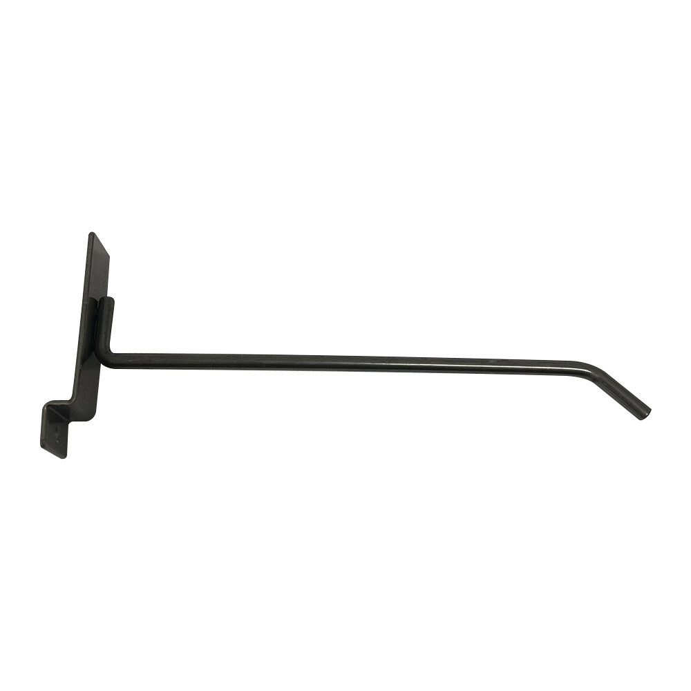 8" Raw Steel Slatwall Panel Hooks Display Hooks,Single Rod Hooks - Pack 2