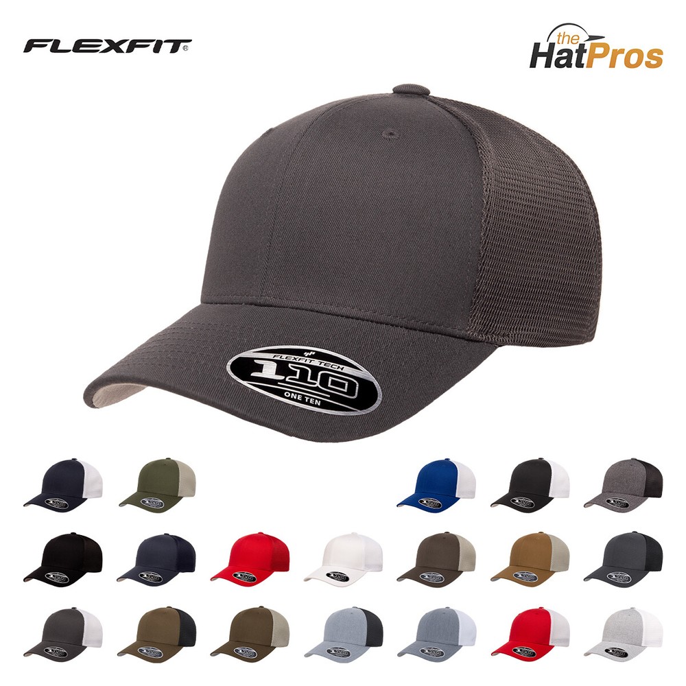 Flexfit 110M Trucker Hat Adjustable Mesh Back Cap 6 Panel 110MT OSFM