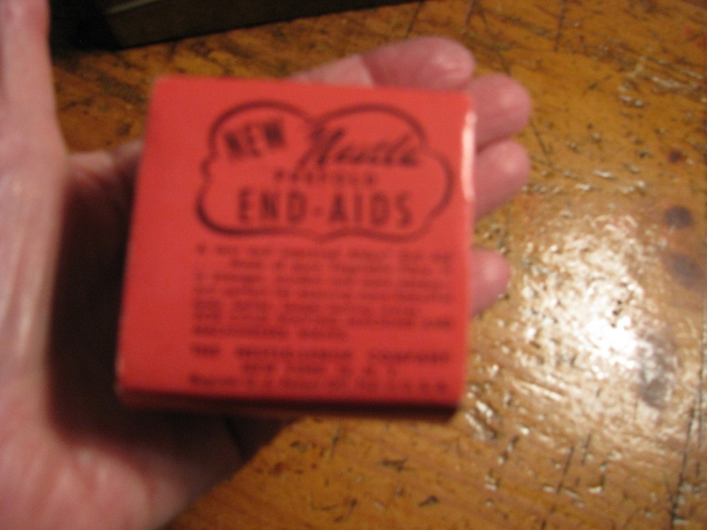 Vintage Nestle End-Aids Metal Dispenser & Pkg. Prefolded End-Aids